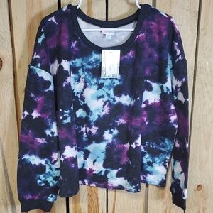 LulaRoe Womens Pullover Sweatshirt Size 2X Cozy Colorful Warm NWT